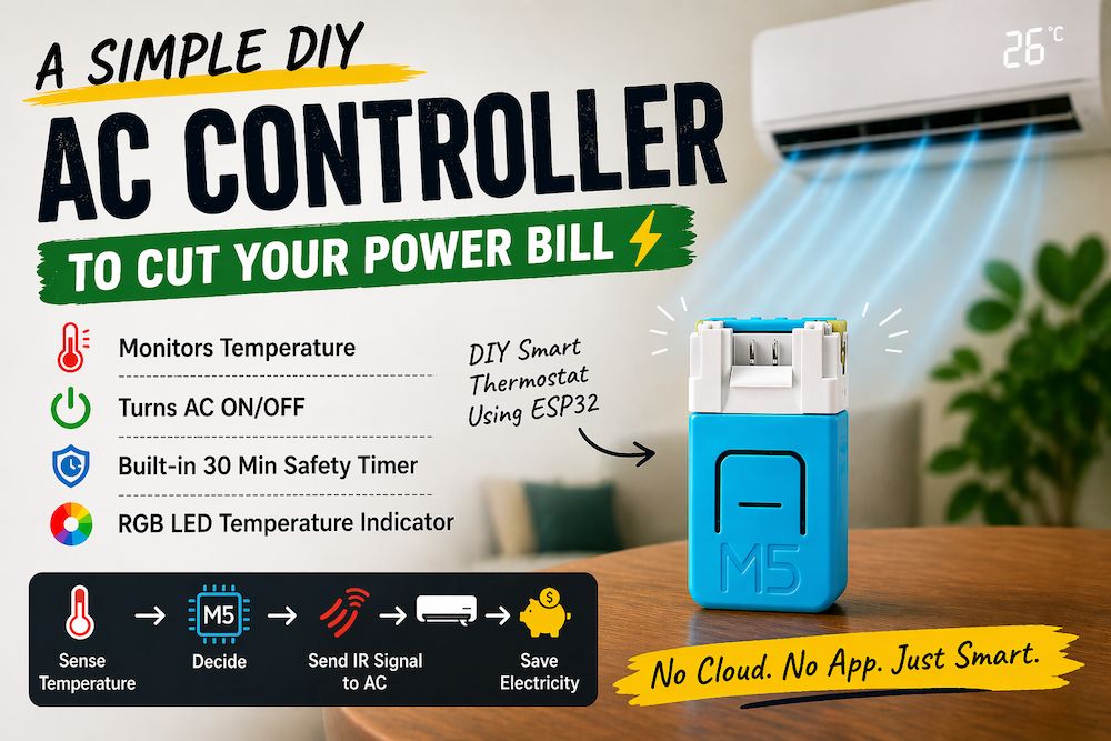 A simple smart DIY AC controller to cut power bills