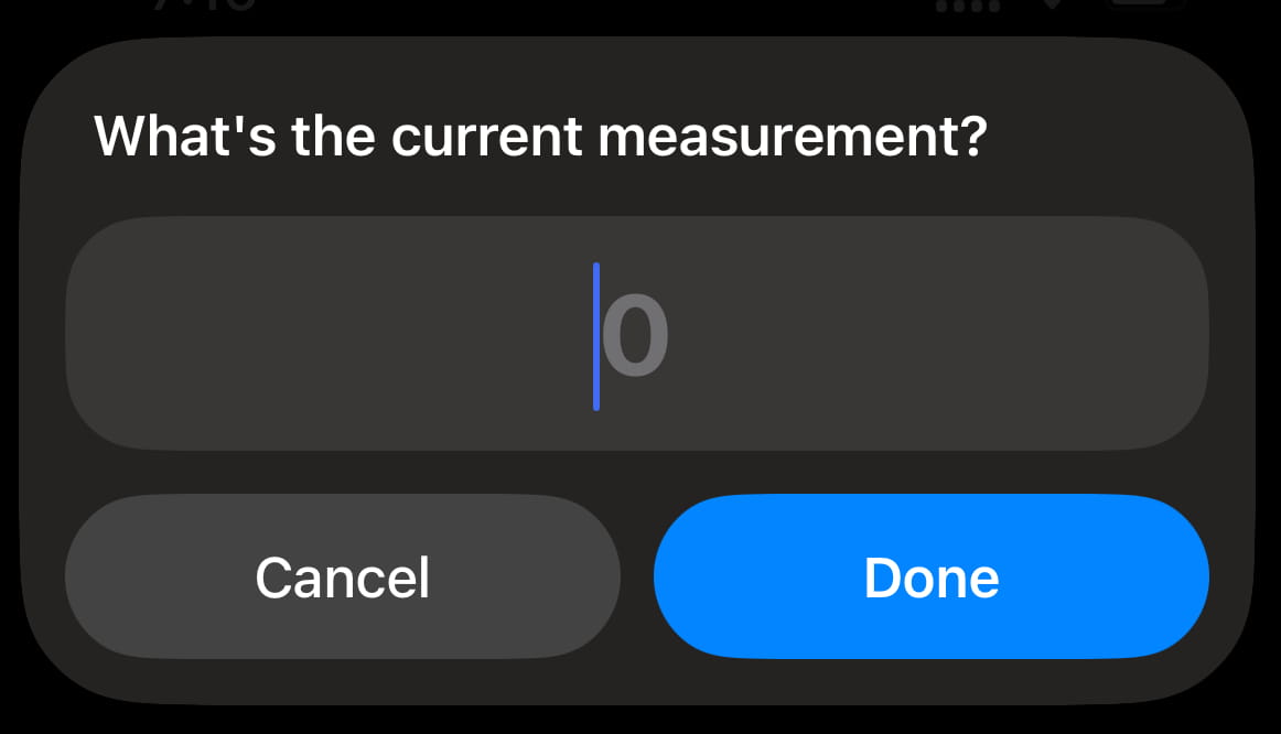 iPhone electricity reading shortcut