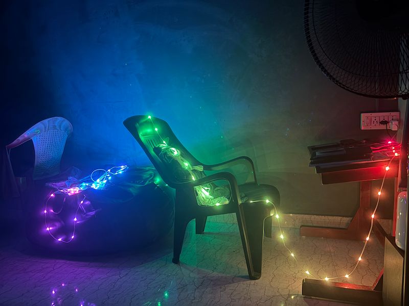 Testing animations in the LED string